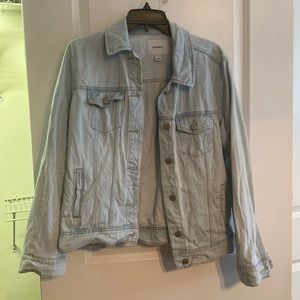 Pd Navy light washed denim jacket size Large